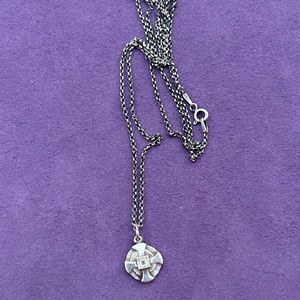 Lee Brevard Bismarkia with Stone Necklace 24”